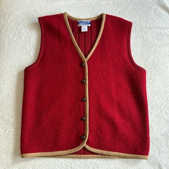 Vintage Pendleton Wool Vest - Picture 1 of 9